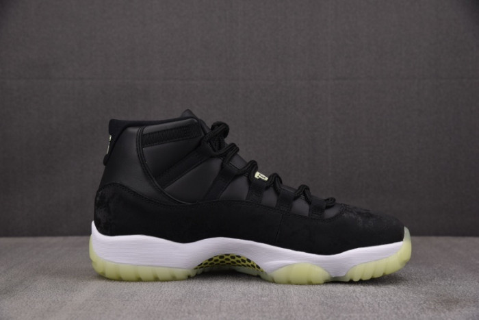 Air Jordan 11 Retro Black Barely Volt IB1378-001